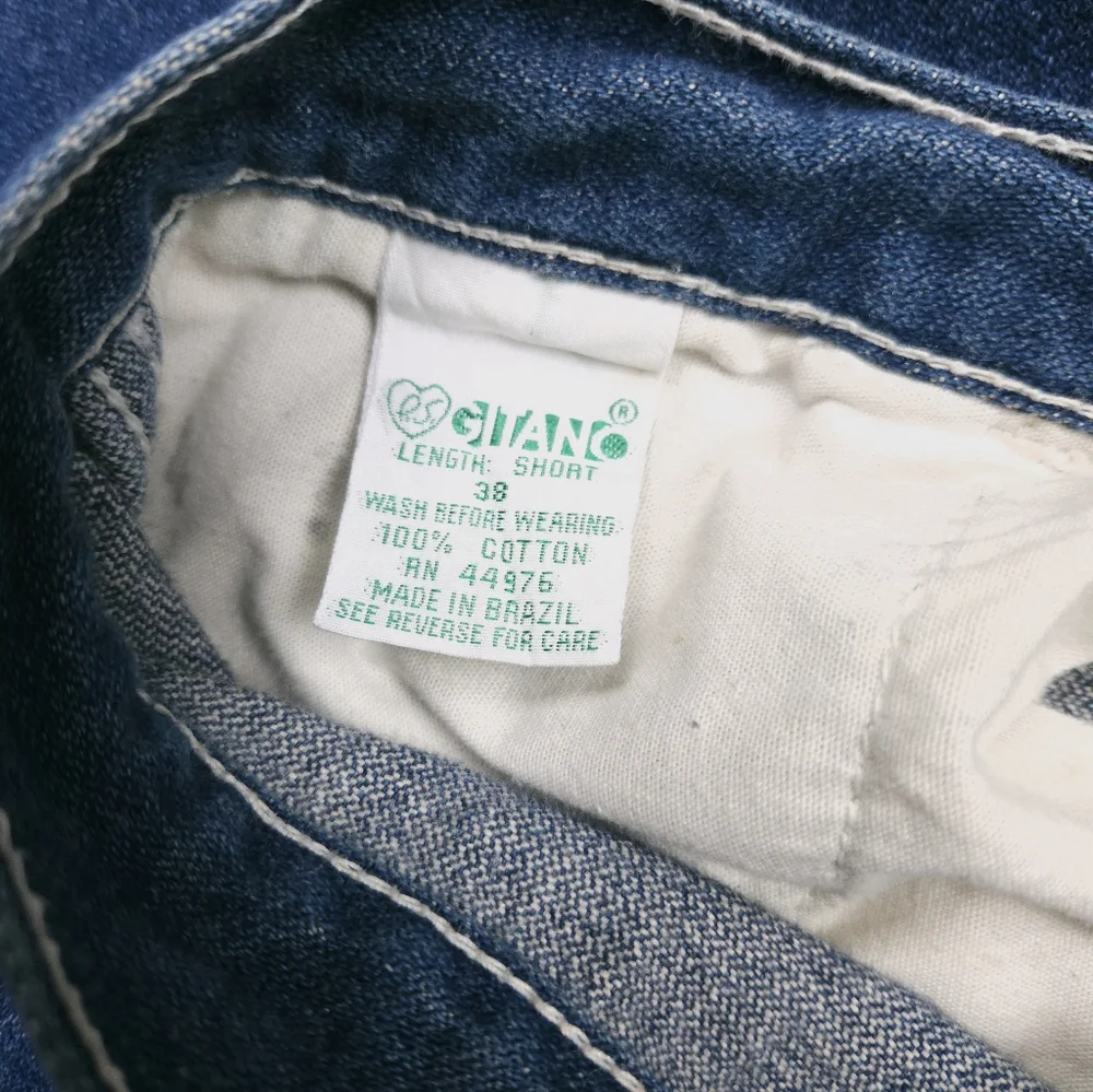 Gitano Vintage 80s Womens High Waisted Denim Jeans Size 38 Short Dark Wash - Picture 12 of 15